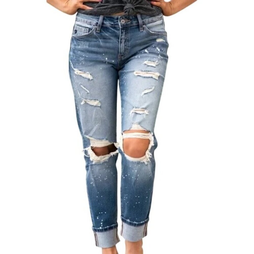KanCan Shelly Distressed High Waist Jeans - Picture 3 of 8